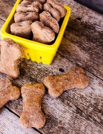 Apple & Sweet Potato Peanut Butter Dog Biscuits