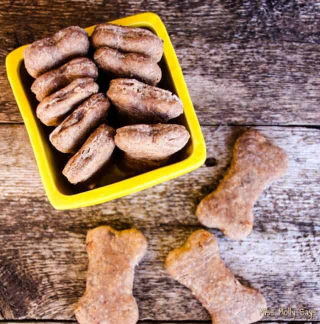 Apple & Sweet Potato Peanut Butter Dog Biscuits