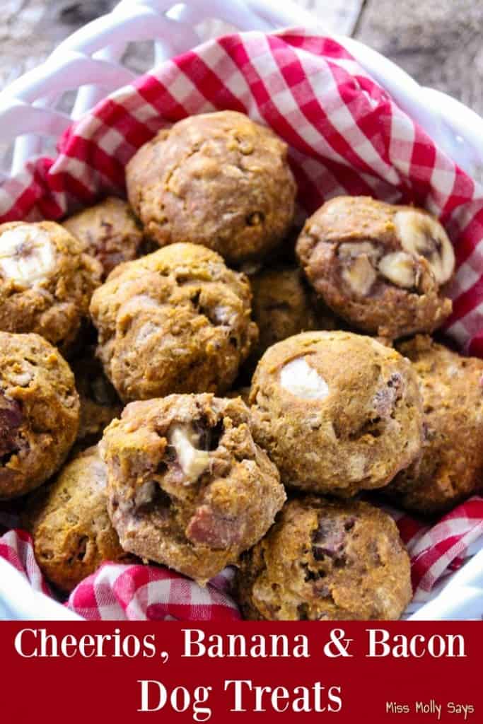 Cheerios, Banana & Bacon Dog Treats Recipe Miss Molly Says