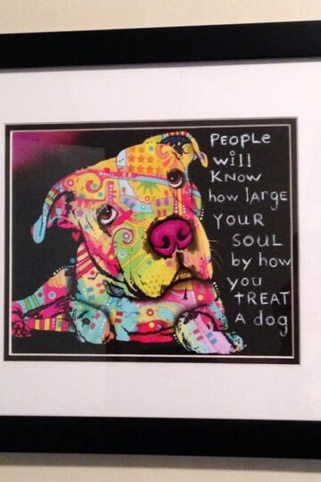 I'm Squealing in Delight with my 'Firu' Dean Russo Framed Dog Art #Review #ChristmasMM15