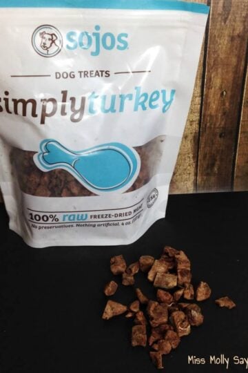 Sojos Simply Turkey Dog Treats for a Real Raw Meat Treat #Review