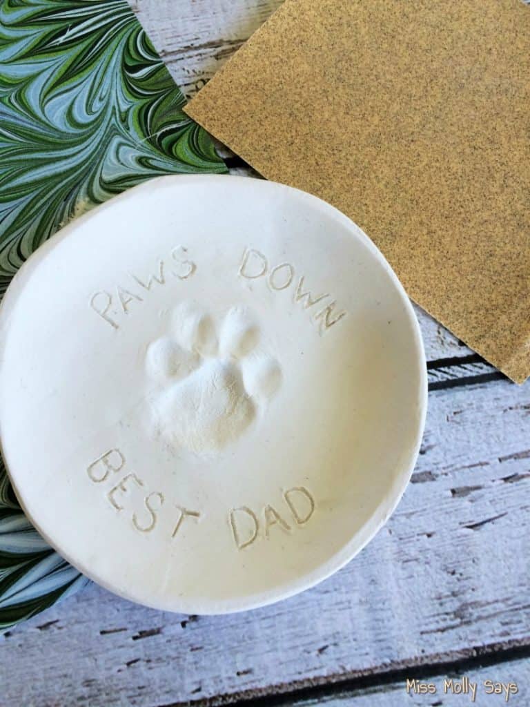 DIY Paw Print Catchall Dish for Keys, Wallet and Coins