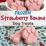 Frozen Strawberry Banana Dog Treats