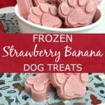 Frozen Strawberry Banana Dog Treats