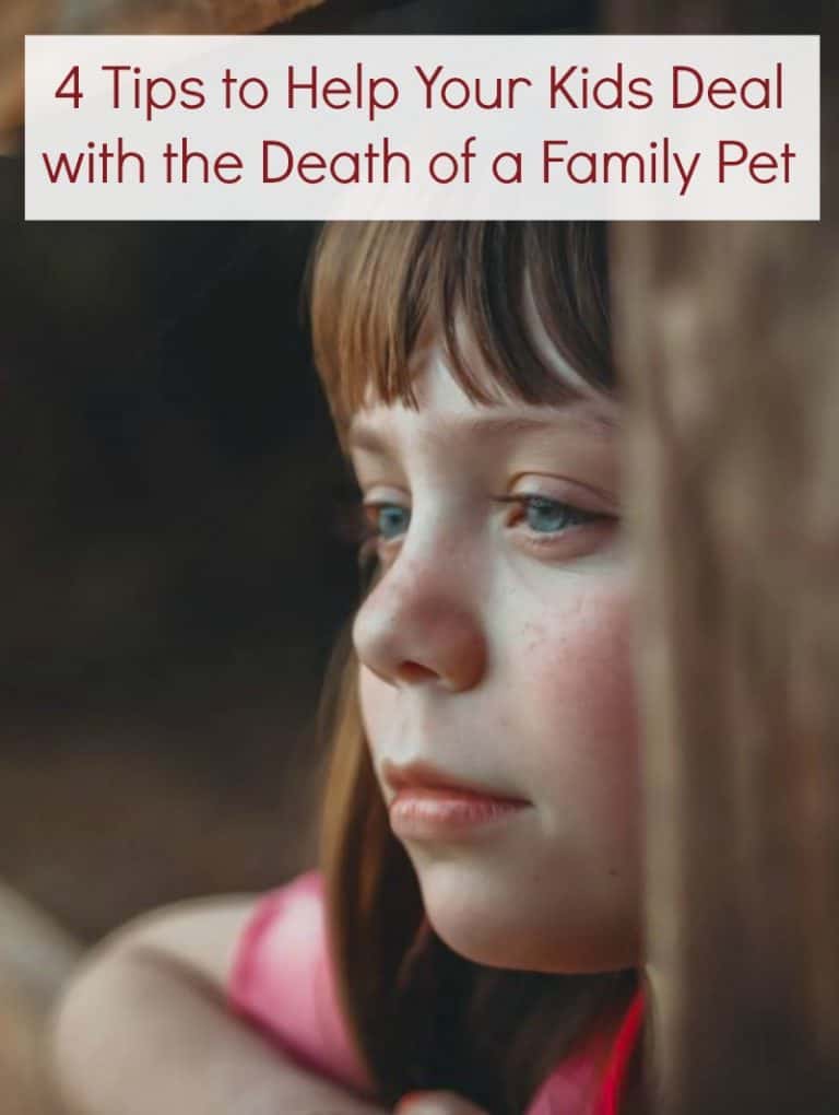 4 Tips to Help Your Kids Deal with the Death of a Family Pet