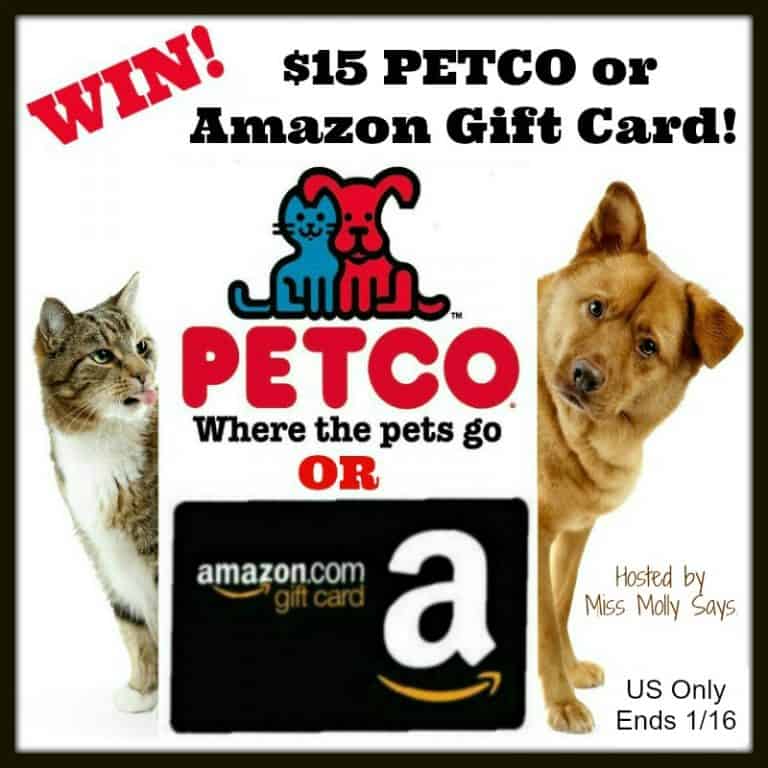 Win a 15 PETCO or Amazon Gift Card in our '2020' Giveaway Hop! US