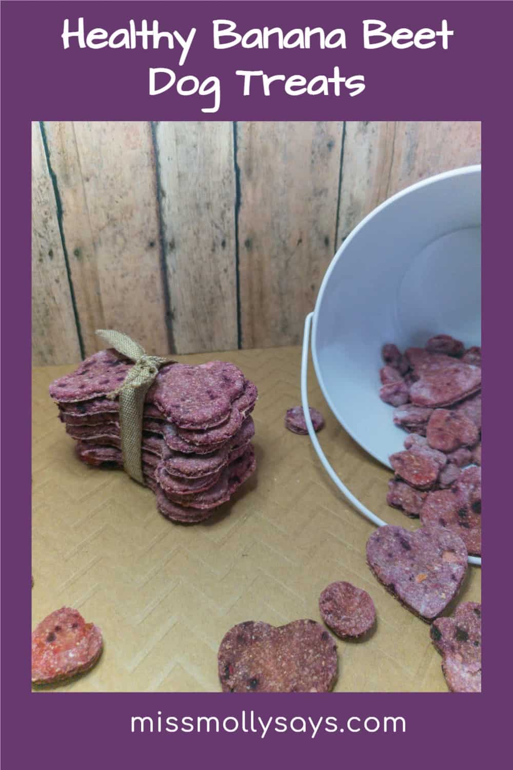 Healthy Banana Beet Dog Treats Your Pooch Will Love Miss Molly Says