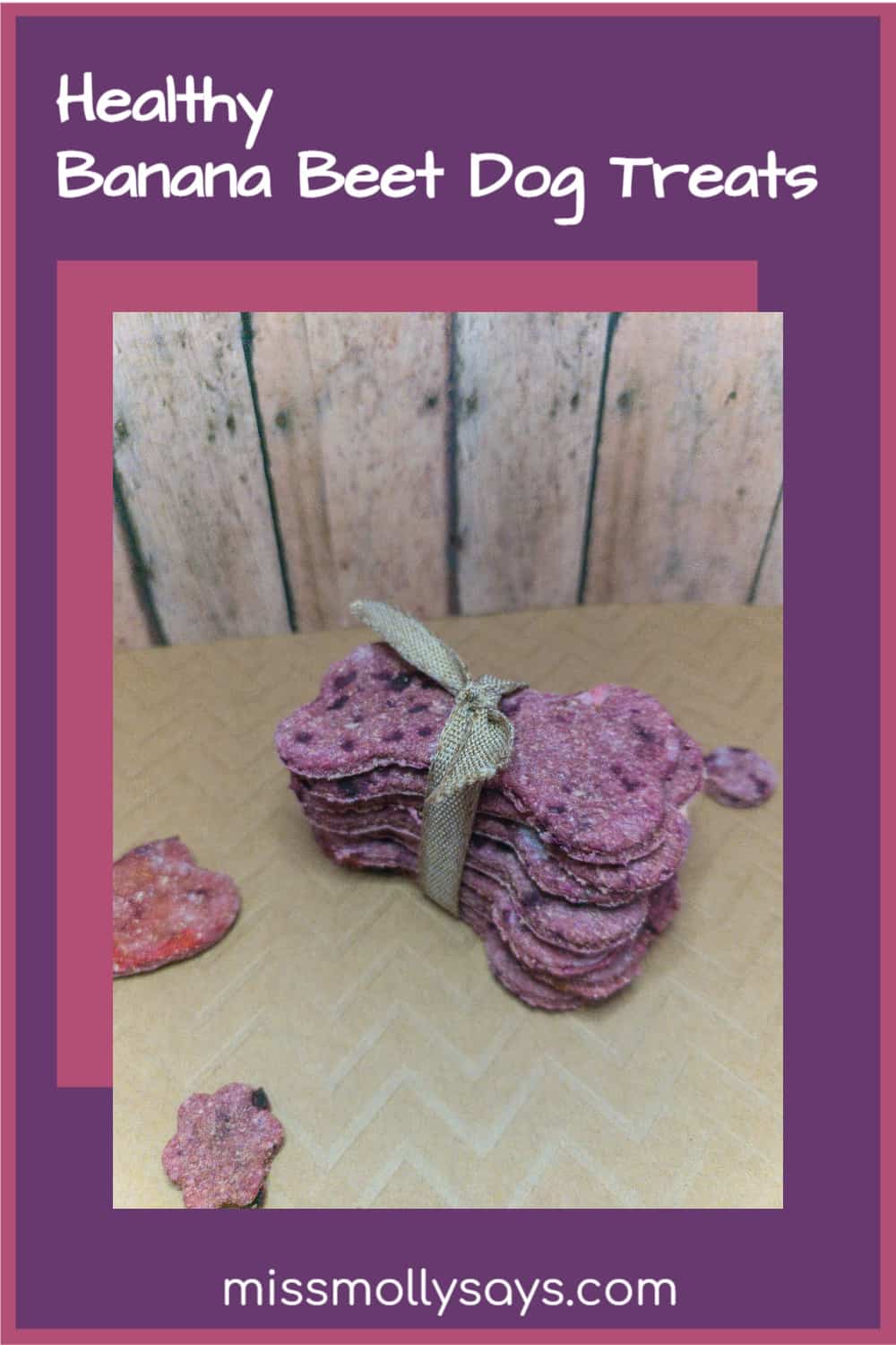 Healthy Banana Beet Dog Treats Your Pooch Will Love Miss Molly Says