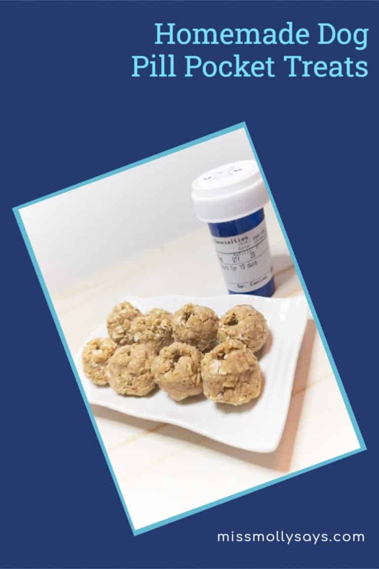 Homemade Dog Pill Pocket Treats (Easy NO Bake recipe)