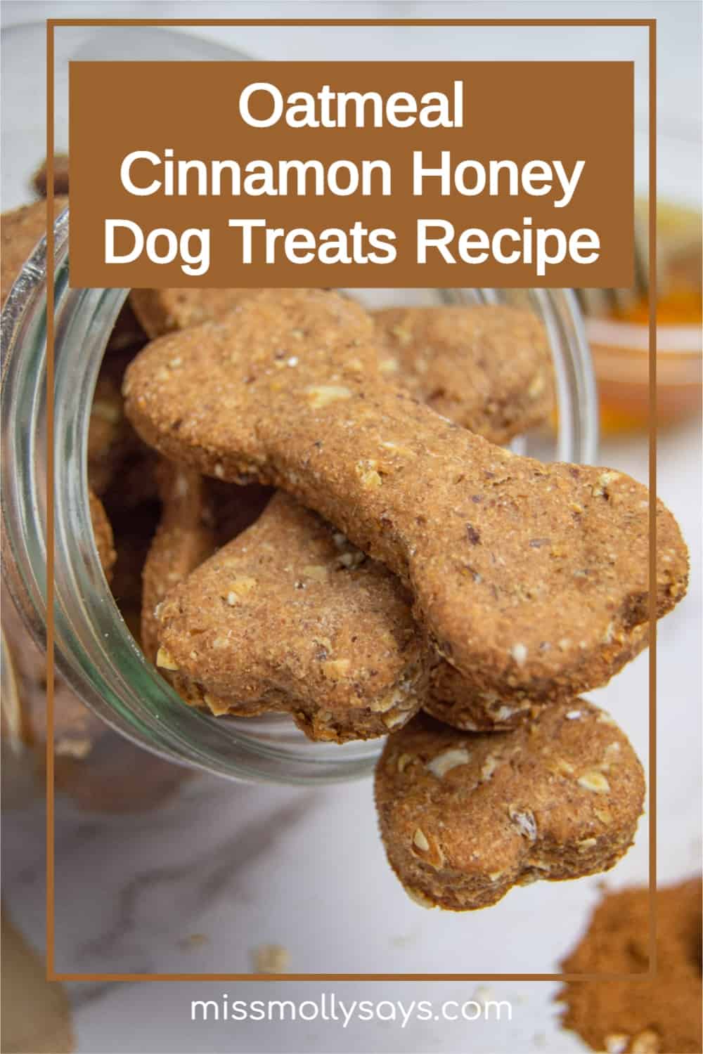Oatmeal Cinnamon Honey Dog Treats Recipe Miss Molly Says