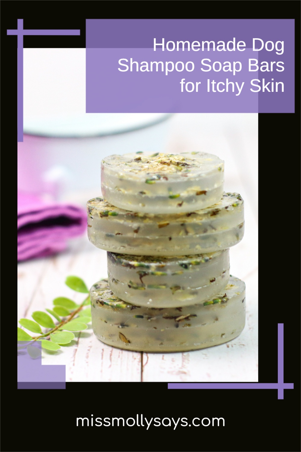 Homemade Dog Shampoo Soap Bars for Itchy Skin