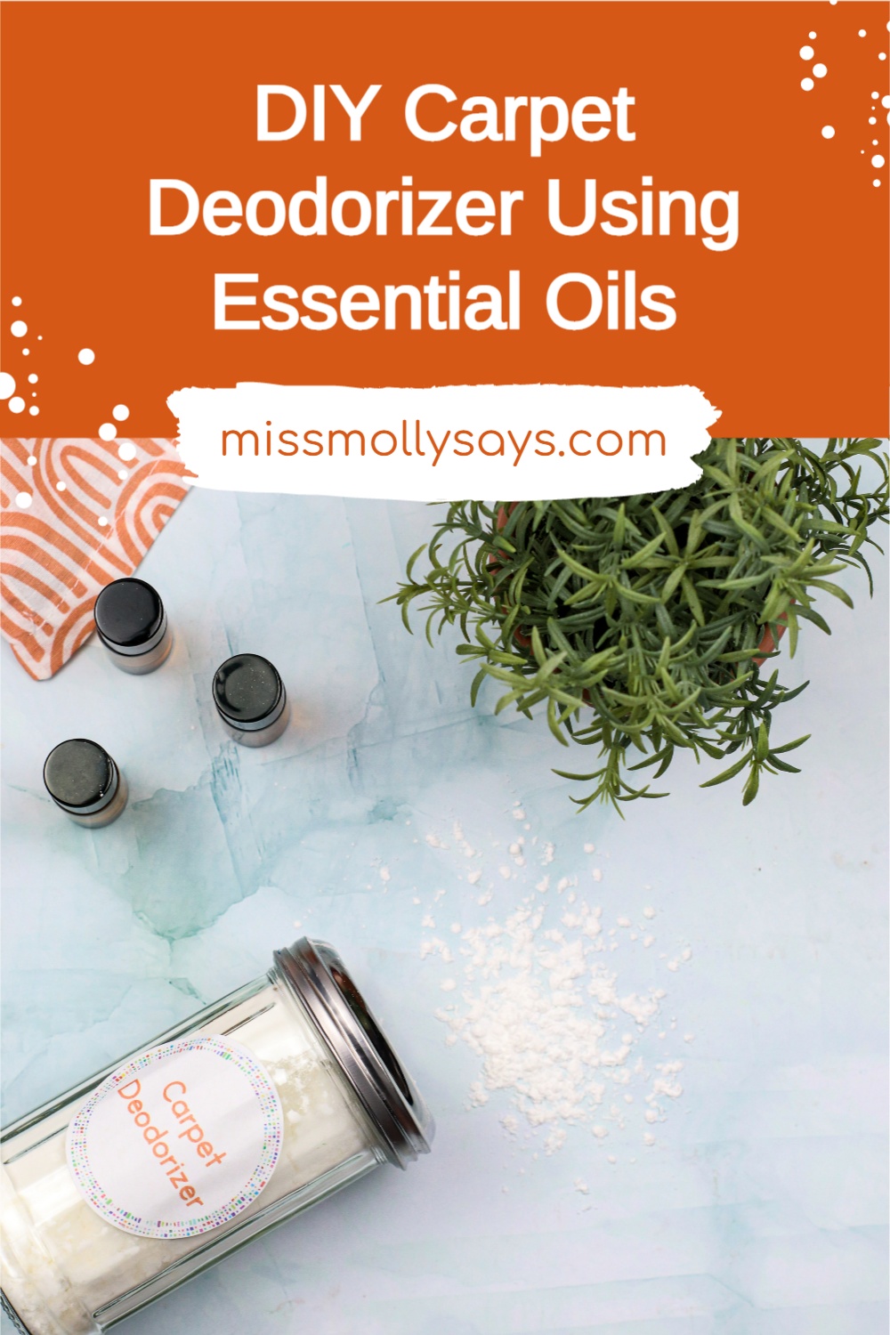 DIY Carpet Deodorizer Using Essential Oils Miss Molly Says