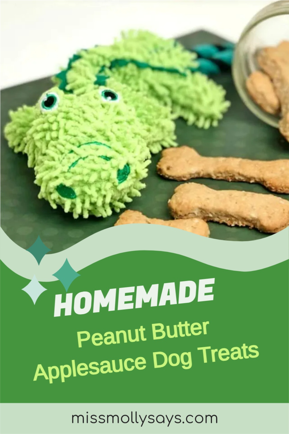 Homemade Peanut Butter Applesauce Dog Treats