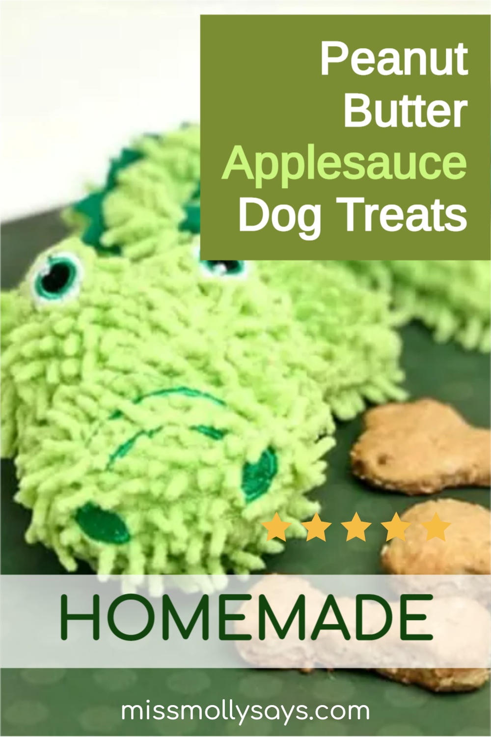 Homemade Peanut Butter Applesauce Dog Treats