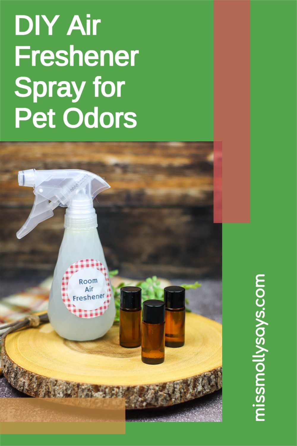 DIY Air Freshener Spray Recipe for Pet Odors Using Essential Oils