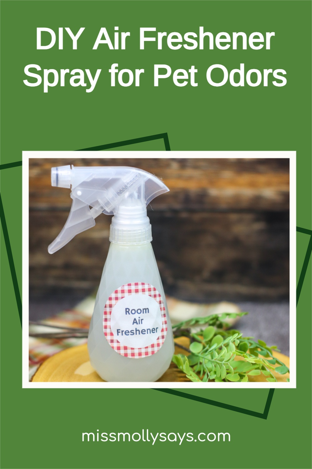 DIY Air Freshener Spray Recipe for Pet Odors Using Essential Oils