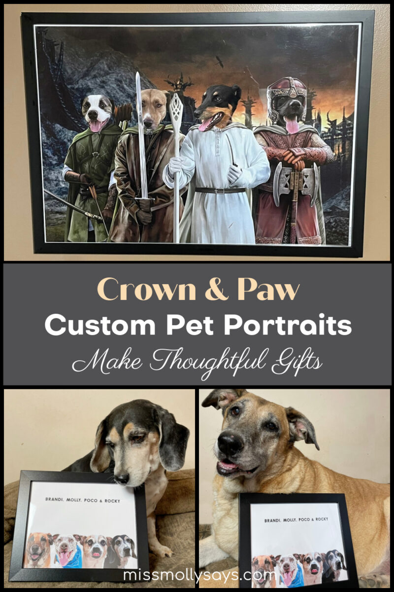 Custom Pet Portraits from Crown & Paw Make Pawsome Gifts