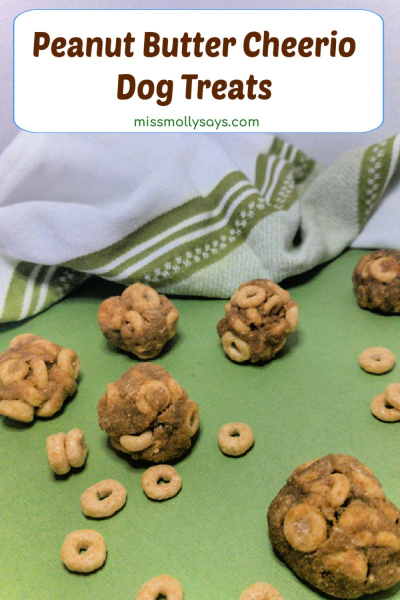 Easy Peanut Butter Cheerio Dog Treats Recipe Miss Molly Says
