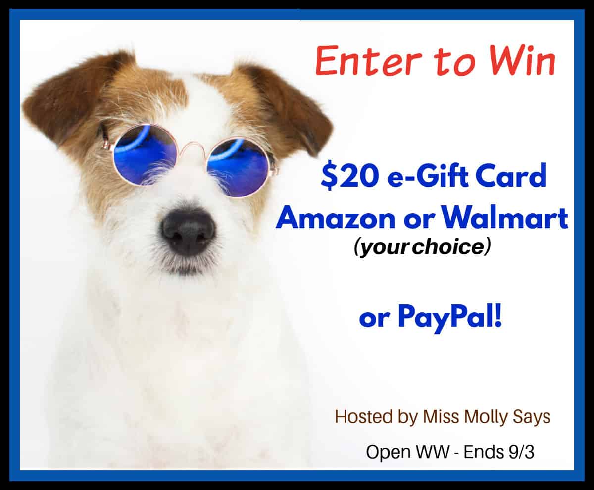 $20 e-gift card Amazon or Walmart or Paypal $20 e-gift card Amazon or Walmart or Paypal