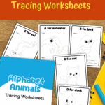 Alphabet Animals Tracing Worksheets