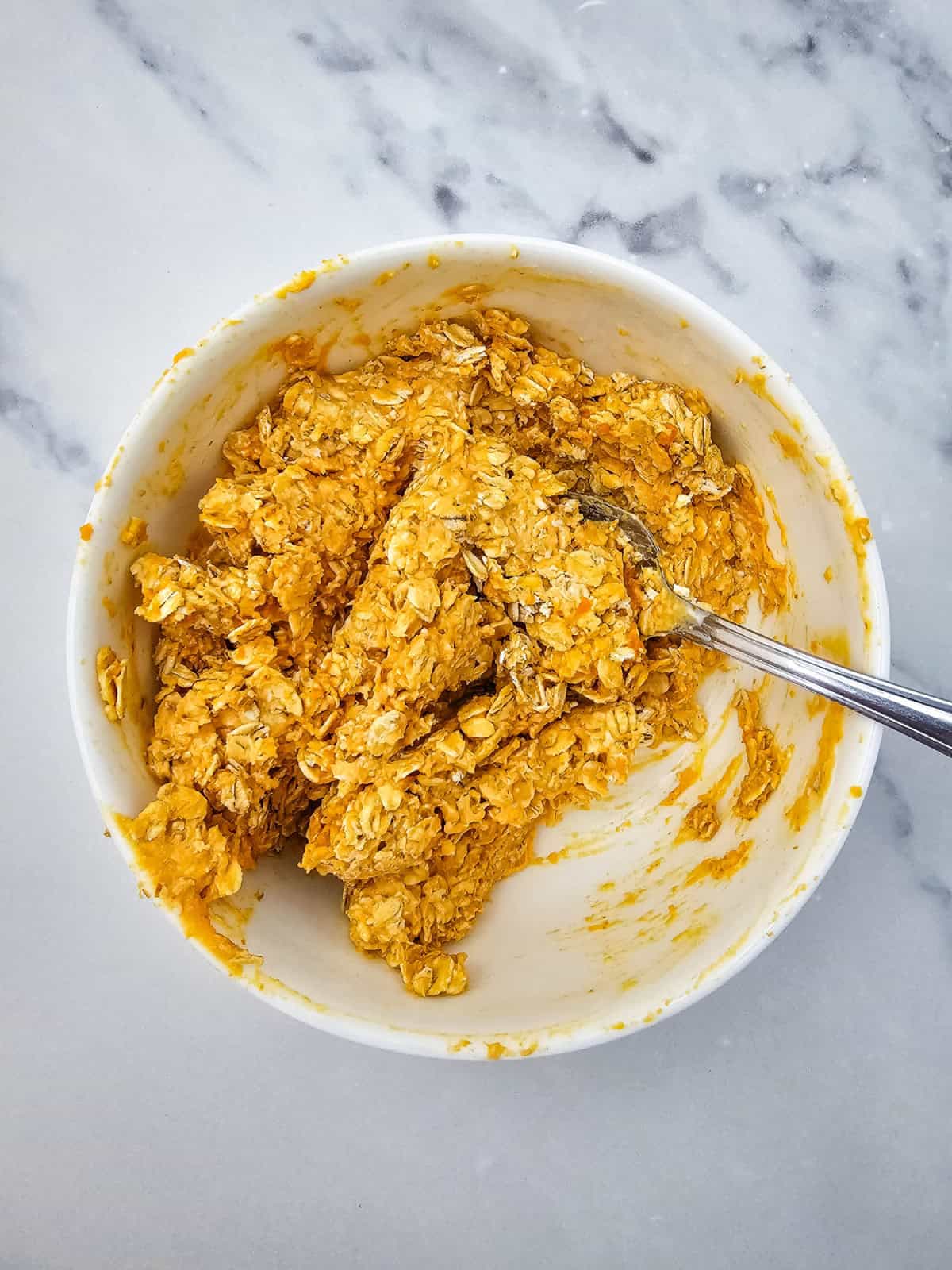 No-Bake Pumpkin Yogurt Dog Treats process step 2 No-Bake Pumpkin Yogurt Dog Treats process step 2