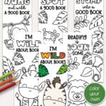 Free Printable Safari Animal Coloring Bookmarks