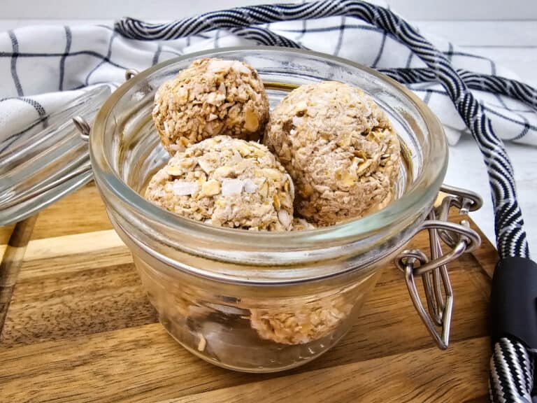 Picture of No-Bake Banana Coconut Dog Treats Recipe for Happy Pups
