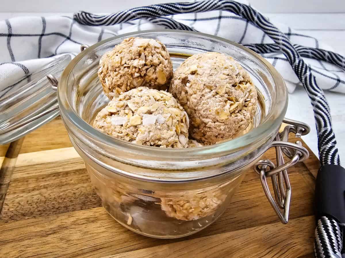 No-Bake Banana Coconut Dog Treats
