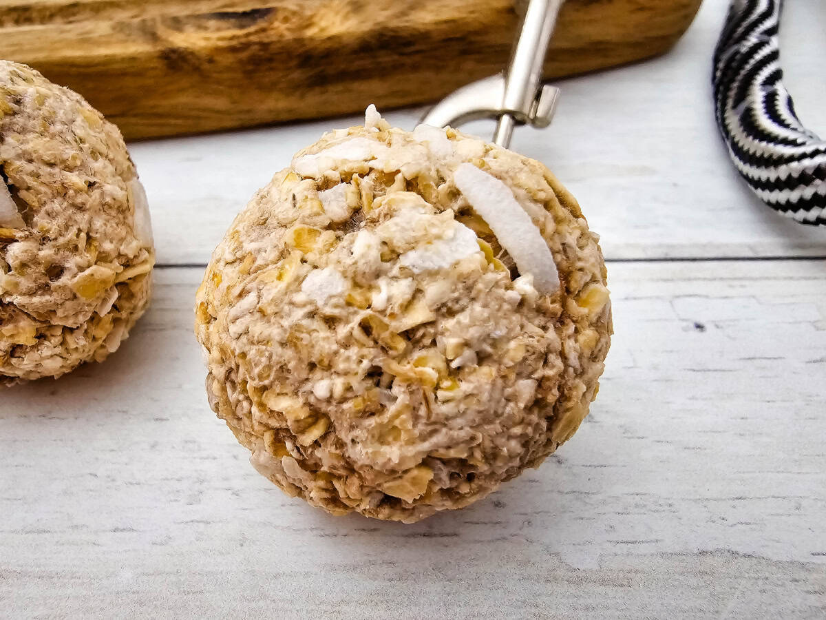 No-Bake Banana Coconut Dog Treats