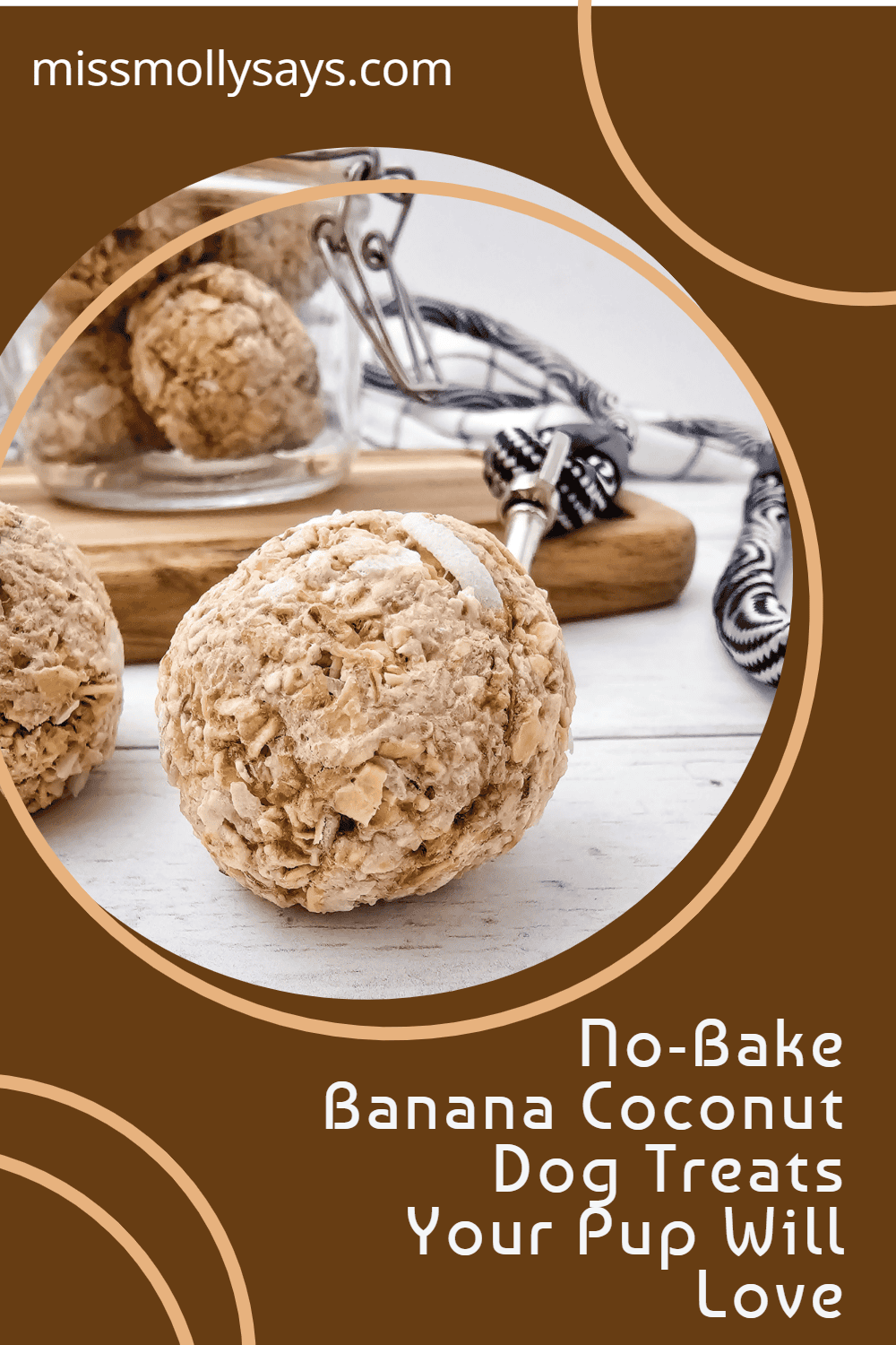 No-Bake Banana Coconut Dog Treats Your Pup Will Love