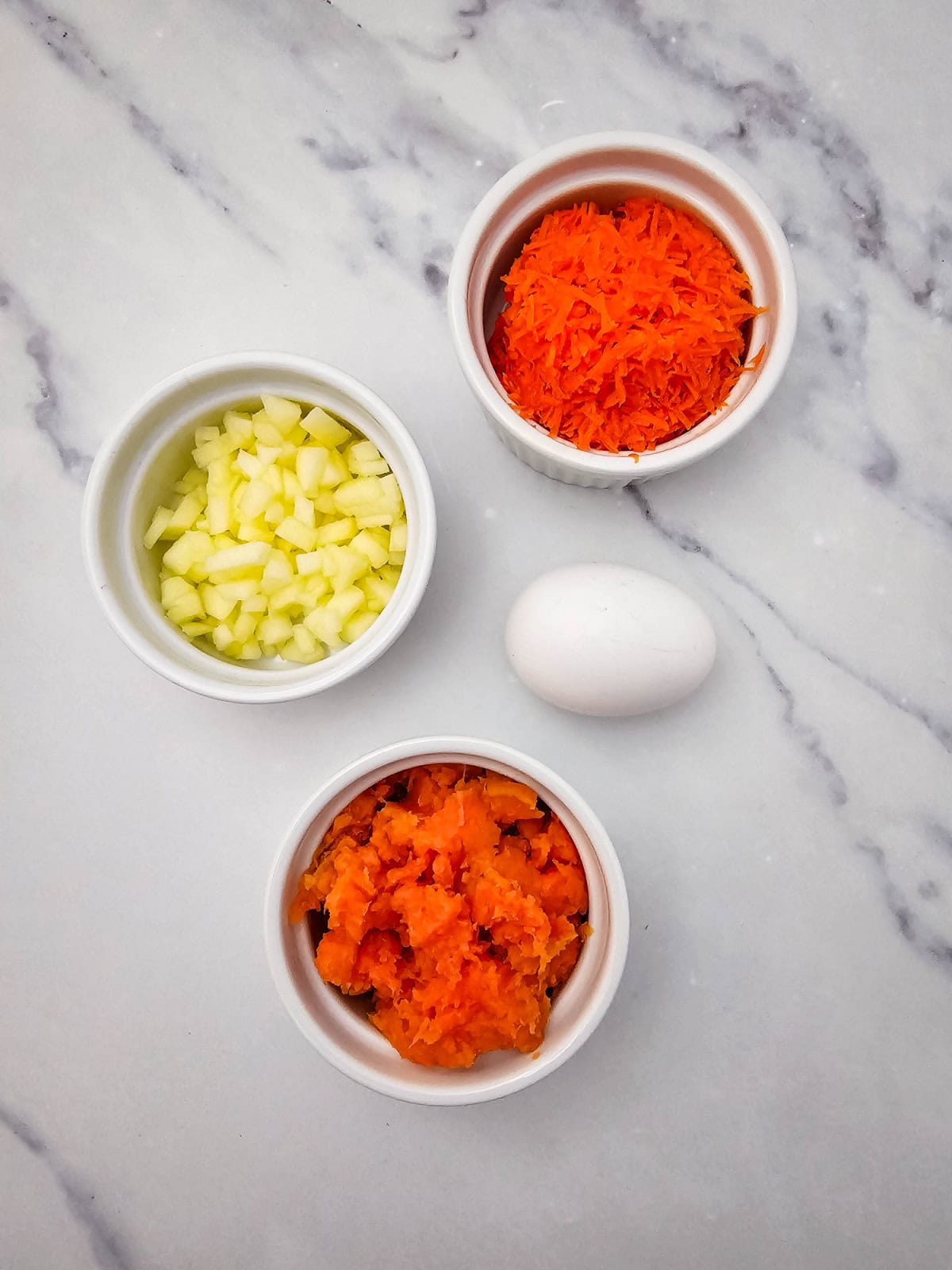 Sweet Potato and Carrot Dog Muffins Process Ingredients Sweet Potato and Carrot Dog Muffins Process Ingredients