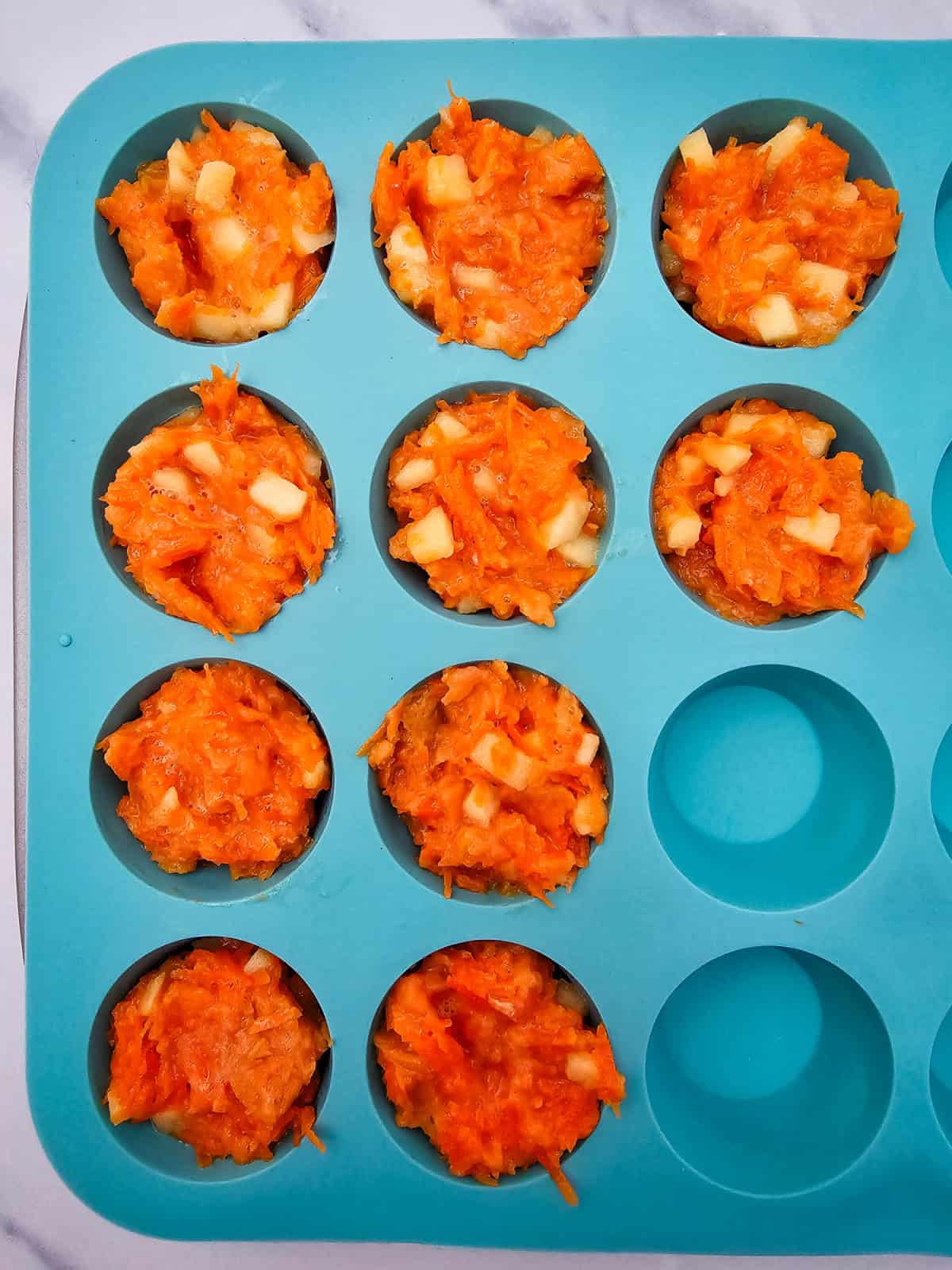 Sweet Potato and Carrot Dog Muffins process 4 Sweet Potato and Carrot Dog Muffins process 4