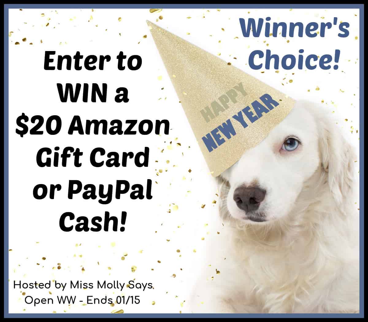 $20 Amazon Gift Card or PayPal Cash Giveaway