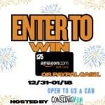 $75 Amazon Gift Card or PayPal Cash Giveaway